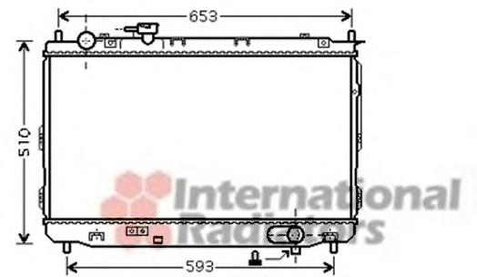 83002084 VAN Wezel radiador refrigeración del motor