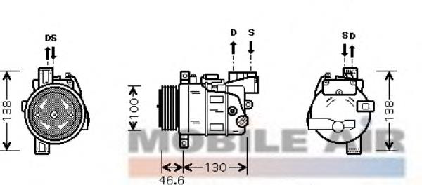 0600K319 VAN Wezel compresor de aire acondicionado