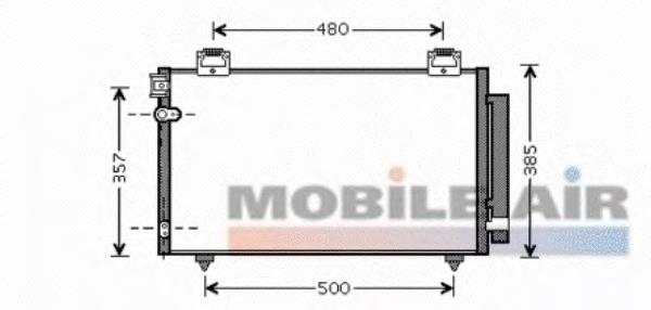 53005392 VAN Wezel condensador aire acondicionado