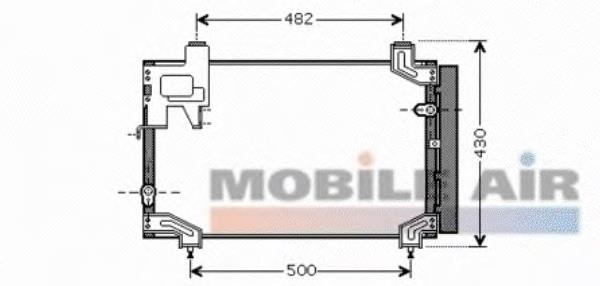 53005394 VAN Wezel condensador aire acondicionado