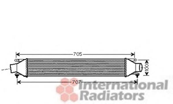 37004422 VAN Wezel radiador de aire de admisión