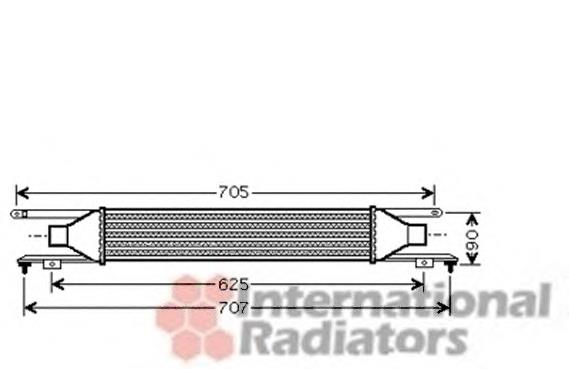 37004420 VAN Wezel radiador de aire de admisión