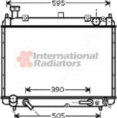 Radiador refrigeración del motor 53002340 VAN Wezel