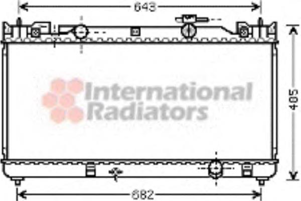 53002341 VAN Wezel radiador refrigeración del motor