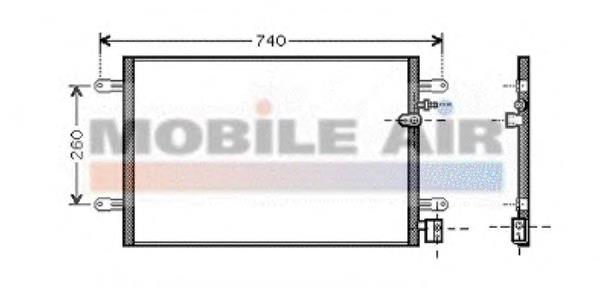 03005237 VAN Wezel condensador aire acondicionado