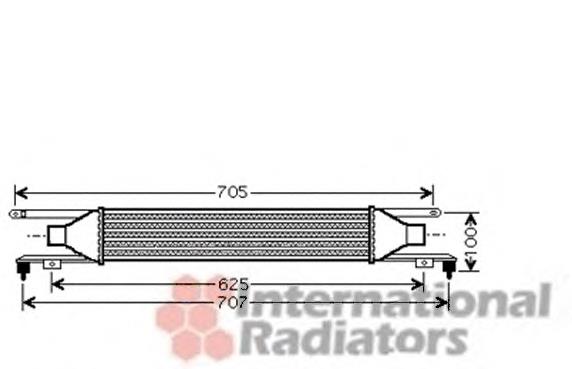 37004421 VAN Wezel radiador de aire de admisión