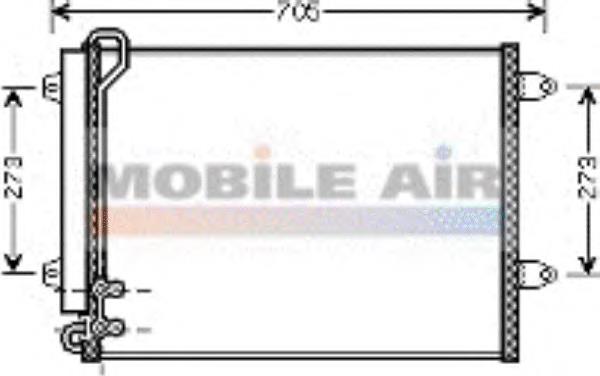 58005225 VAN Wezel condensador aire acondicionado