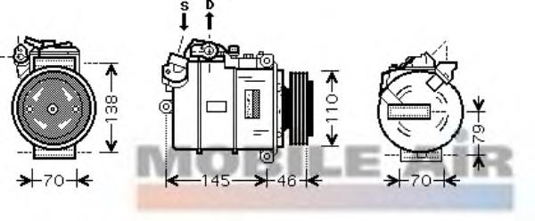 0600K318 VAN Wezel compresor de aire acondicionado