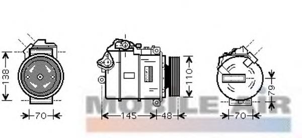 0600K317 VAN Wezel compresor de aire acondicionado