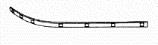 Moldura del parachoques delantero derecho Mercedes A20388518219197 precio, desde 34,20 EUR
