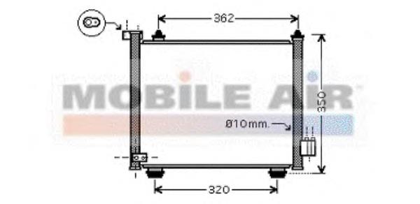 37005402 VAN Wezel condensador aire acondicionado