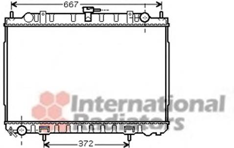 13002240 VAN Wezel radiador refrigeración del motor