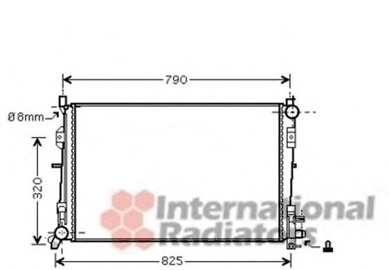 07002092 VAN Wezel radiador refrigeración del motor