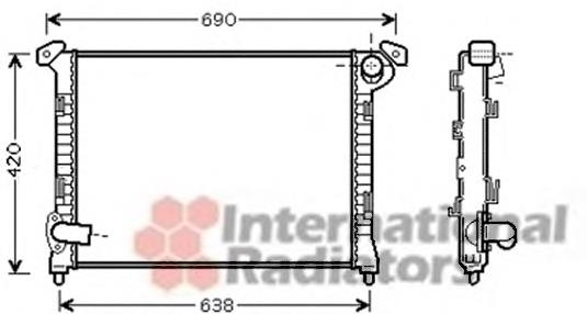 06002314 VAN Wezel radiador refrigeración del motor