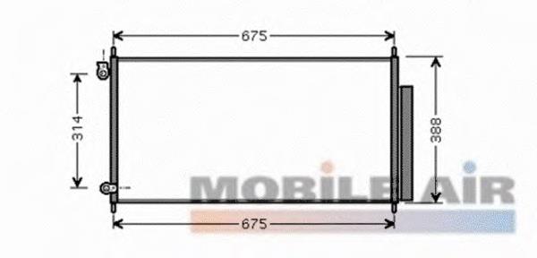 25005185 VAN Wezel condensador aire acondicionado