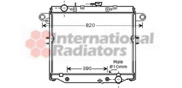 53002378 VAN Wezel radiador refrigeración del motor