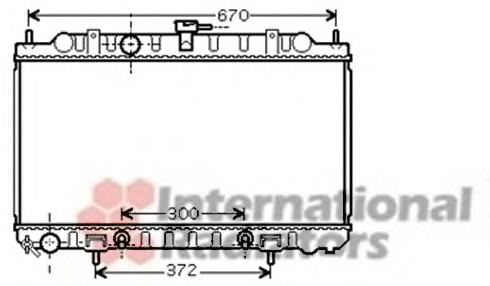 13002289 VAN Wezel radiador refrigeración del motor