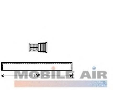 Receptor-secador del aire acondicionado 1700D344 VAN Wezel