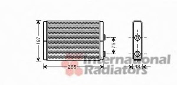 17006325 VAN Wezel radiador de calefacción