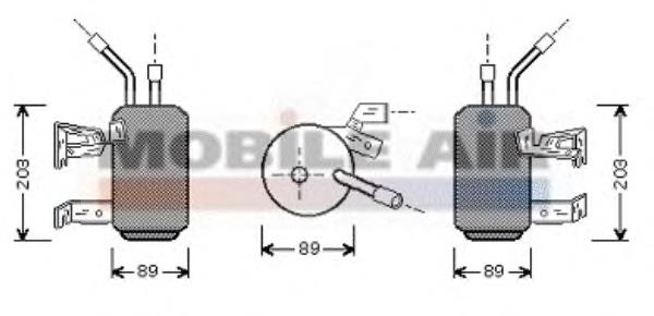 1800D312 VAN Wezel receptor-secador del aire acondicionado