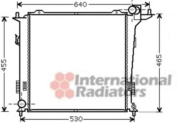 Radiador refrigeración del motor 82002207 VAN Wezel