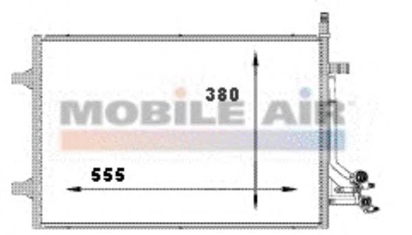 18005395 VAN Wezel condensador aire acondicionado