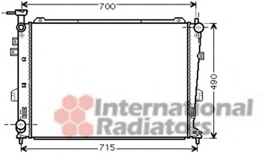 83002103 VAN Wezel radiador refrigeración del motor