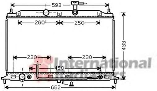 83002078 VAN Wezel radiador refrigeración del motor