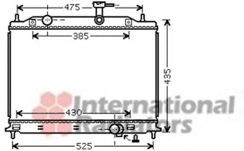 83002079 VAN Wezel radiador refrigeración del motor