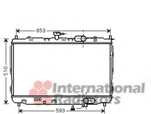 83002072 VAN Wezel radiador refrigeración del motor