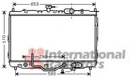 Radiador refrigeración del motor 83002073 VAN Wezel