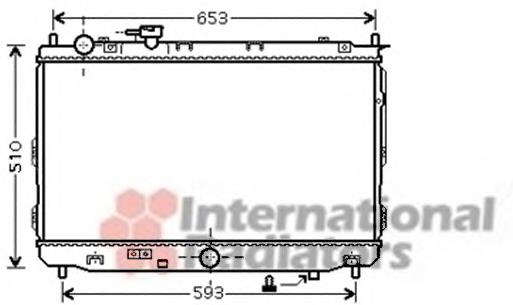 Radiador refrigeración del motor 83002070 VAN Wezel