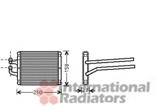 83006095 VAN Wezel radiador de calefacción