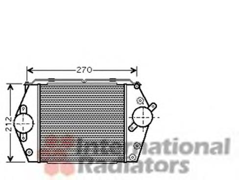 27004188 VAN Wezel radiador de aire de admisión