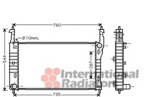 37002432 VAN Wezel radiador refrigeración del motor