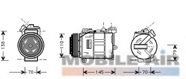 0600K015 VAN Wezel compresor de aire acondicionado