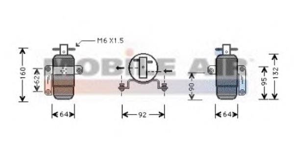 Receptor-secador del aire acondicionado 0700D060 VAN Wezel