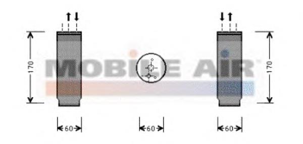 0700D073 VAN Wezel receptor-secador del aire acondicionado