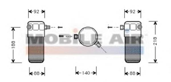 0300D152 VAN Wezel receptor-secador del aire acondicionado