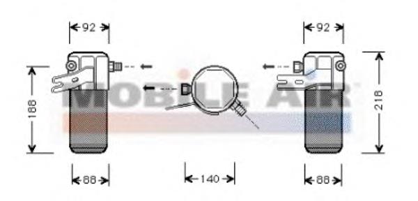 0300D012 VAN Wezel receptor-secador del aire acondicionado