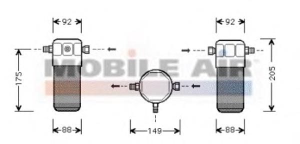 0300D032 VAN Wezel receptor-secador del aire acondicionado