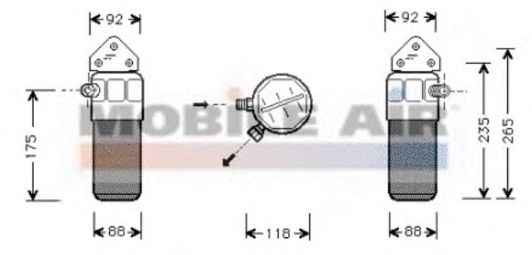 0300D004 VAN Wezel receptor-secador del aire acondicionado