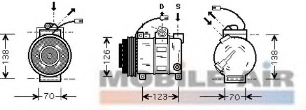 0300K015 VAN Wezel compresor de aire acondicionado