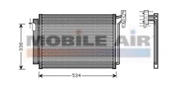 06005281 VAN Wezel condensador aire acondicionado