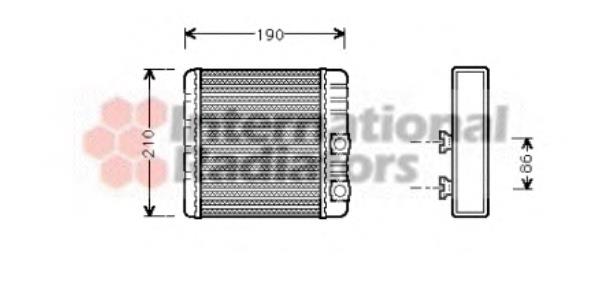 06006211 VAN Wezel radiador de calefacción