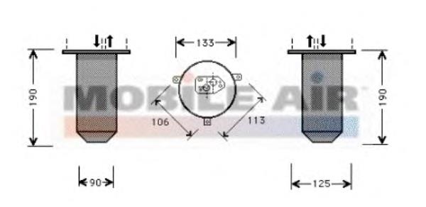 Receptor-secador del aire acondicionado 0600D220 VAN Wezel