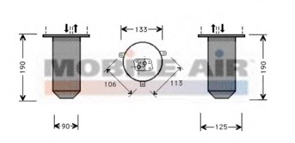 0600D218 VAN Wezel receptor-secador del aire acondicionado