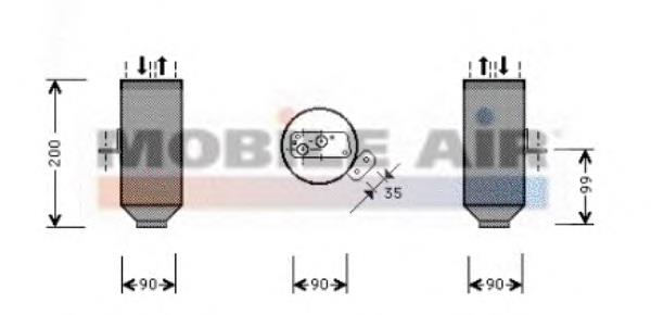 Receptor-secador del aire acondicionado 0600D217 VAN Wezel