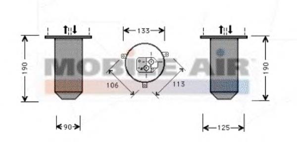 0600D216 VAN Wezel receptor-secador del aire acondicionado