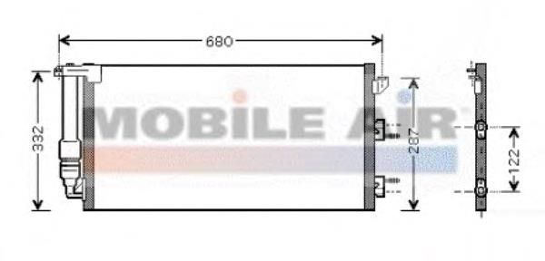 17005293 VAN Wezel condensador aire acondicionado